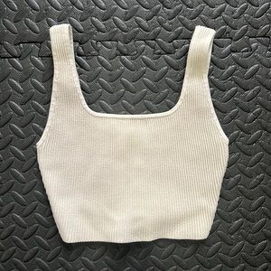 Aritzia Babaton sculpt knit cropped tank